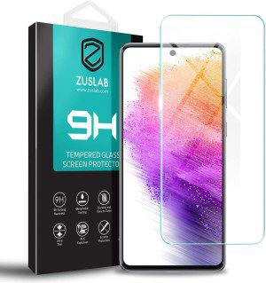 ZUSLAB Galaxy A73 5G Screen Protector Tempered Glass Case Friendly 9H Hardness for Samsung – Clear