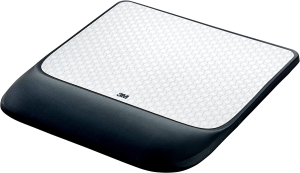 3M Precise Mouse Pad with Gel Wrist Rest MW85B, Interlace, 8.4″ X 8.8″