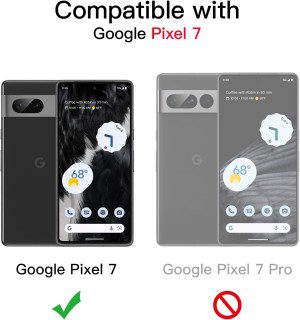 Jetech Case for Google Pixel 7, Shockproof Phone Bumper Cover, Anti-Scratch Clear Back (HD Clear)