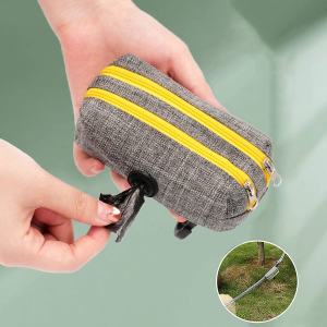 Dog Poop Bag Holder Durable Washable Cloth Poop Bag Dispenser Pet Dog Waste Holder Bags up Pick Case