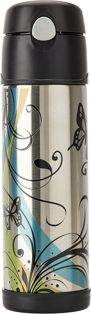 Thermos Stainless Steel Vacuum Insulated Hydration Bottle, 530Ml, Butterfly, HS4010AUS