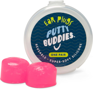 PUTTY BUDDIES Original Swimming Earplugs 3-Pair Pack (Purple/Teal/Magenta)