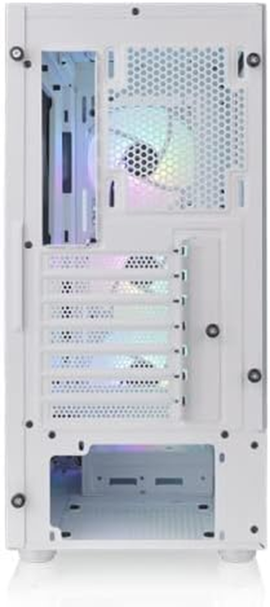 Thermaltake View 200 ARGB Tempered Glass Mid Tower Case Snow Edition, CA-1X3-00M6WN-00, White