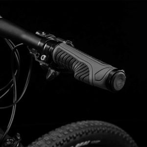 ROCKBROS Bike Grips Bike Handle Grips Double Aluminum Clamp Lock on Grips Bicycle Handlebar Grips for MTB BMX Mountain Bike Handle Bar Ends