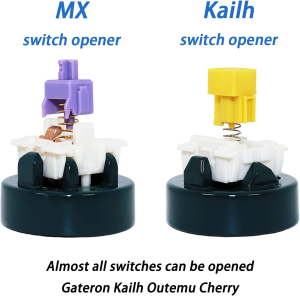 Metal Switch Opener for Kailh & MX Switches, 5 PCS Keyboard Lube Kits with Stem Holder Switch Lubrication Pen Mechanical Keyboard Lube Station Set, Keyboard Customization Lube Accessories