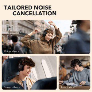 Soundcore by Anker Life Q30 Hybrid Active Noise Cancelling Headphones with Multiple Modes, Hi-Res Sound, 40H Playtime, Fast Charge, Soft Earcups, Bluetooth Headphones, Travel