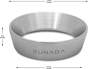 XUNADA 54Mm Espresso Dosing Funnel, Precision Stainless Steel Coffee Dosing Ring, Works with Breville Portafilters