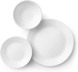 Corelle Dinnerware Set, Winter Frost White (18-Piece Set)