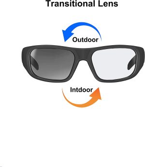 Oho Sport Audio Glasses,Open Ear Speaker Sunglasses to Listen Music and Make Phone Calls,Water Resistance and Full UV Lens Protection for Outdoor Sports with Extra Lens Sets