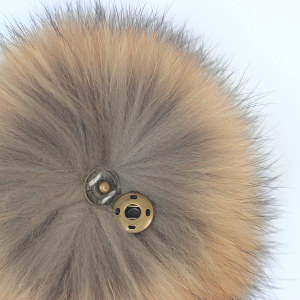 6.3 Raccoon Fur Pom Ball Shoes Boots Hat Handbag Charms DIY Snap Button