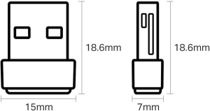 Tp-Link AC600 Dual Band Wireless Nano USB Adapter (Archer T2U Nano) AU Version