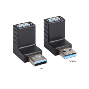 Yucool USB 3.0 Adapter and USB 3.0 Extension Cable, Left and Right Angle Extension Data Cable and Vertical up and down Angle Coupler Connector