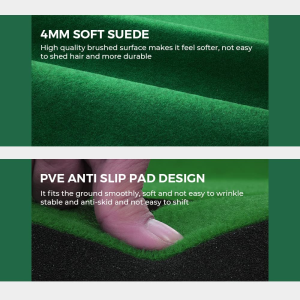 3M Golf Putting Mat W/ 4 Balls Trainning Practice Slope Artifical Grass Surface