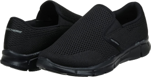 Skechers Men’S Equalizer Double Play Slip-On Loafer, Black, 8.5 Wide