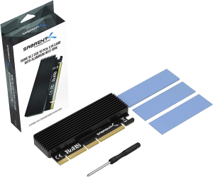 Sabrent Nvme M.2 SSD to Pcie X16/X8/X4 Card with Aluminum Heat Sink (EC-PCIE)