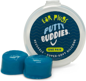 PUTTY BUDDIES Original Swimming Earplugs 3-Pair Pack (Purple/Teal/Magenta)