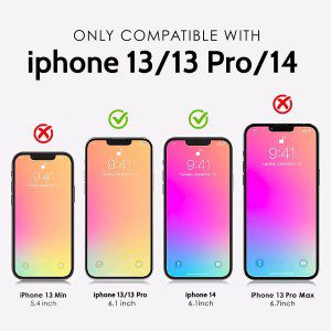 T Tersely [2 Packs] Screen Protector for Apple Iphone 14/Iphone 13/Iphone 13 Pro (6.1 Inch), Premium HD Tempered Glass Screen Protector Film [9H Hardness][Case Friendly] for Iphone 14/Iphone 13/Iphone 13 Pro