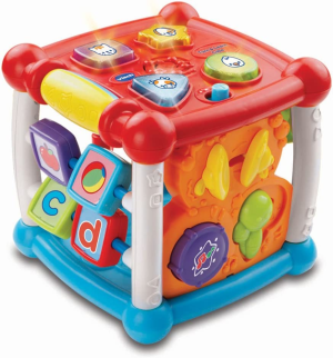 Vtech Turn & Learn Cube – Interactive Cube and Shape Sorter – 150553 – Purple