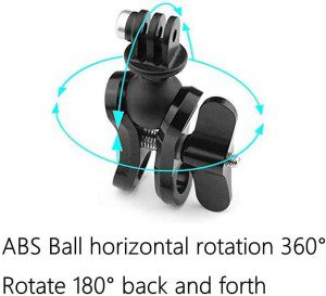 Ball Head Mount Adapter (1-Inch Diameter Ball) with Thumb Screw for Gopro Hero 11/10/9/8/7/(2018)/6/5 Black,Session 5/4,Hero 3+,DJI Osmo Action,Akaso/Campark/Yi Action Camera