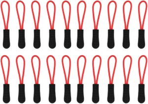 TORMEN Zipper Pulls Zipper Extension Nylon Cord Zipper ?Tag Replacement for Clothes Suitable for Backpacks, Jackets, Suitcases, Wallets, Handbags(20 Pcs Gray)