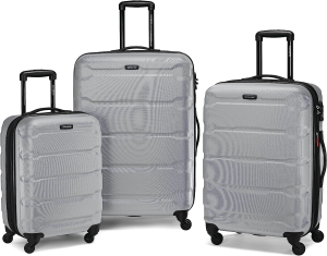 Samsonite Omni Pc Hardside Expandable Luggage, Teal, 3-Piece Set (20/24/28), Omni Pc Hardside Expandable Luggage with Spinner Wheels