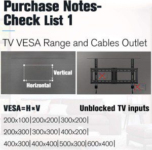 Mounting Dream Tilt TV Wall Mount Bracket for 37-70 Inches Tvs, TV Mount with VESA up to 600X400Mm, Fits 16″, 18″, 24″ Studs and Loading Capacity 132 Lbs, Low Profile and Space Saving MD2268-LK-04