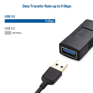 Cable Matters 2-Pack USB 3.0 Coupler USB Female to Female Adapter Gender Changer