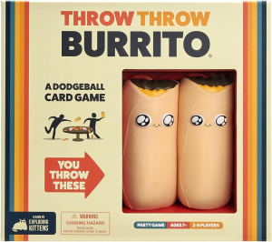 Throw Throw Burrito by Exploding Kittens – for Adults Teens and Kids & Original Edition by Exploding Kittens – for Adults Teens and Kids – Fun Family Games – a Russian Roulette Card Game