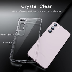 Jetech Case for Samsung Galaxy S23+ / S23 plus 5G 6.6-Inch, Non-Yellowing Shockproof Bumper Protective Phone Cover, Anti-Scratch Hard PC Back (Clear)