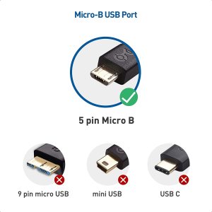 Cable Matters USB C to Micro USB Cable (Micro USB to USB-C Cable) with Braided Jacket 2M in Black