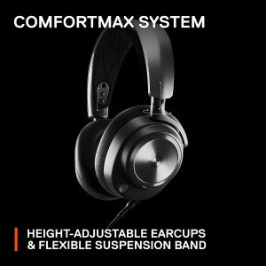 Steelseries Arctis Nova Pro Wired Multi-System Gaming Headset – PC, Playstation & Switch – 360° Spatial Audio – Hi-Res Gamedac Gen 2 – Ai-Powered Noise-Cancelling Clearcast Gen 2 Microphone