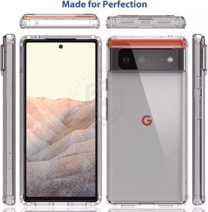 ZUSLAB Slim Hybird Case for Pixel 6 2021 Shockproof Translucent Protective Cover for Google – Clear