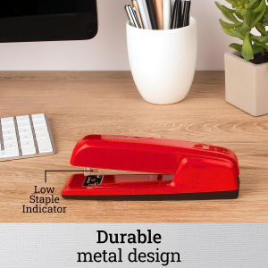 Swingline Stapler, 747 Desktop Stapler, 30 Sheet Capacity, Durable Metal Stapler for Desk, Rio Red (74736)