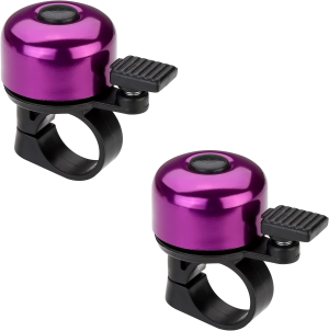 Paliston Bike Bell Bicycle Bell Crisp Sound for Adults Kids Boys Girls Purple & Purple