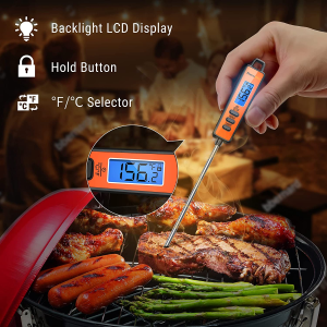 Thermopro TP01A Digital Meat Thermometer with Long Probe Instant Read Food Cooking Thermometer for Grilling BBQ Smoker Grill Kitchen Oil Candy Thermometer