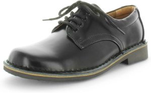 Wilde New School Jezra SNR Leather Flats Oxford Girls Dress Shoes