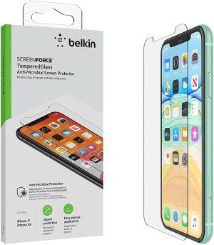 Belkin F8W948Zz Screenforce Temperedglass Screen Protector for Iphone 11, Clear