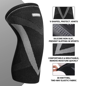 PROIRON Knee Brace, 2 Pack Knee Compression Sleeve Knee Support V-Shape (Pressurized Leg) for Meniscus Tear, Running, Weightlifting, Workout, ACL, Arthritis, Joint Pain Relief – XXL