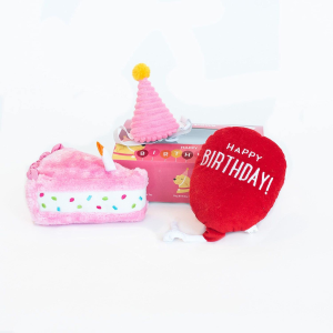 Zippypaws Birthday Box 3Pk Pink