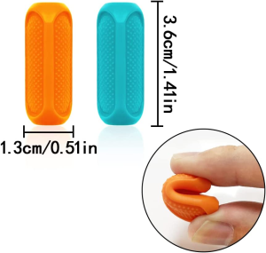 Pencil Grips, 4 Pcs Color Writing Posture Correction Finger Grip for Adults, Student, Righties and Lefties (4 Colors)