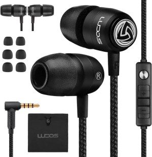 LUDOS Clamor 2 Pro Wired Earbuds with Microphone, in Ear Headphones Wired – Earbuds Wired with Microphone, Noise Isolating Ear Buds Wired, 3.5Mm Memory Foam Wired Earphones for Iphone Computer, Laptop