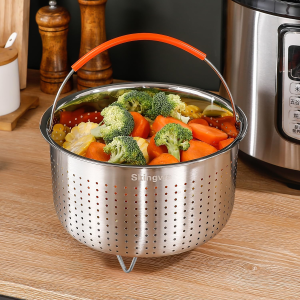 Steamer Basket for Instant Pot, Vegetable Steamer Basket Stainless Steel Steamer Basket Insert for Pots (3Qt)