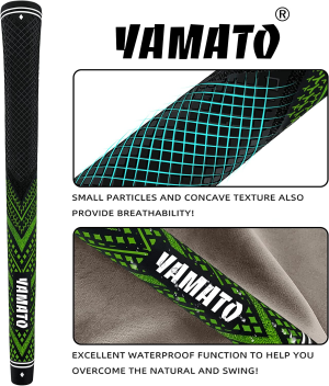 Yamato Innovative Golf Grips 13 Pack Midsize/Standardsize Golf Club Grips, All-Weather Firm Control and High Performance Grips Provides Superior Comfort and Responsiveness,4 Colors Available