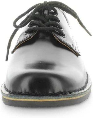 Wilde New School Jezra SNR Leather Flats Oxford Girls Dress Shoes