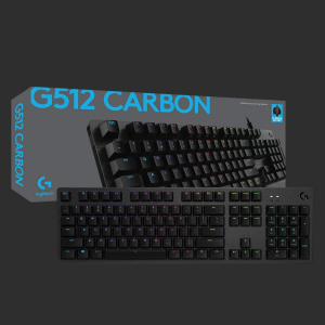 Logitech G G512 CARBON LIGHTSYNC RGB Mechanical Gaming Keyboard with GX Brown Switches