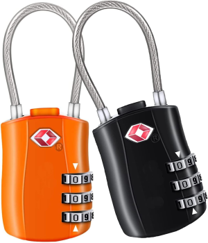 TSA Approved Luggage Combination Locks, T Tersely (2 Pack) Combination Padlock with Alloy Body TSA Lock Password Lock for Travel Bag, Suit Case, Lockers, Gym, Bike Locks or Other