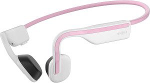 Shokz Openmove Bluetooth Wireless Headphones with Mic, Bone Conduction Wireless Headset with 6H Playtime, IP55 Waterproof Sports Headphones for Running (Himalayan Pink)