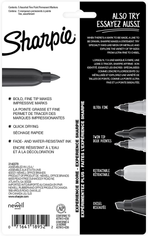 Sharpie Mystic Gems Fine Point Permanent Marker 5/Pkg-2136773