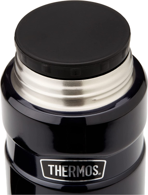 Thermos Stainless King Vacuum Insulated Food Jar, 710Ml, Midnight Blue, SK3020MBAUS & Stainless King Vacuum Insulated Food Jar, 470Ml, Midnight Blue, SK3000MBAUS