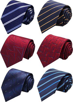 Weishang Men’S Lot Silk Tie Necktie Woven Jacquard Neck Ties